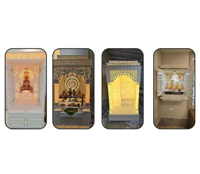 Mandir acrylic solid surface